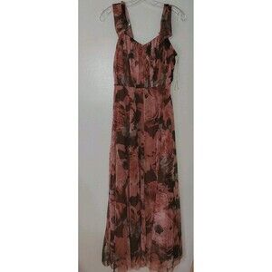 Large Dress Lovely Grace Elegant Pink Floral Maxi Dress, Fairy Sheer Y2k Style